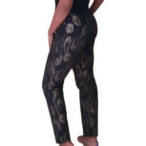 Trina Turk Lulu Pant Size 2 Blue paisley patterned Tag $348